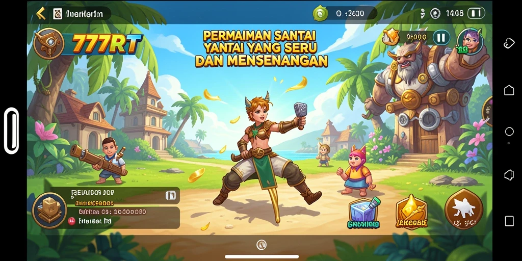 Screenshot menunjukkan gameplay menarik dan seru dari 777RT.