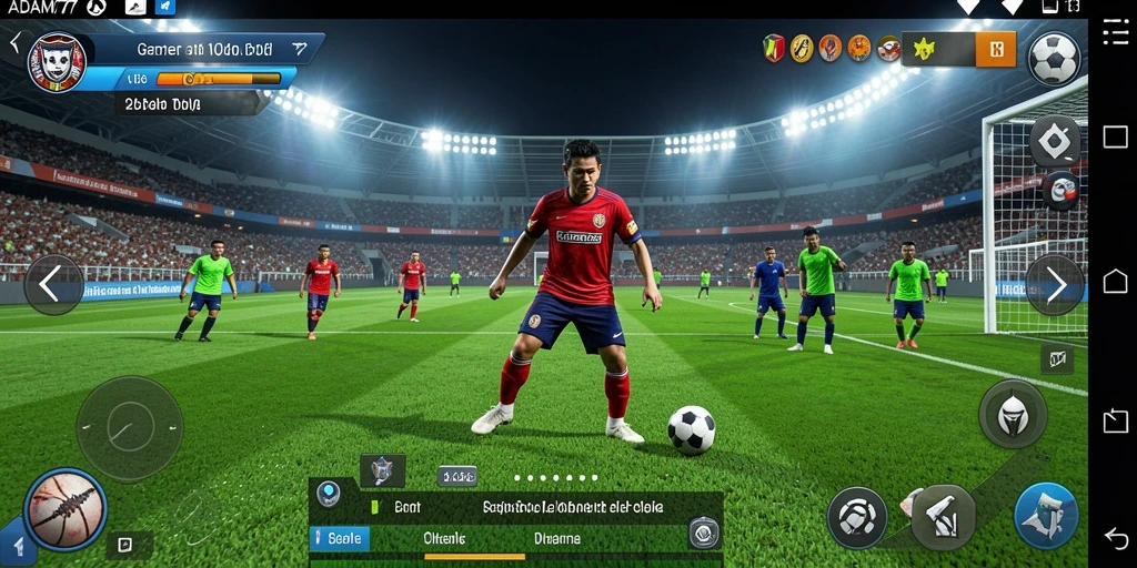 Tampilan gameplay menarik dan realistis dalam ADAM77.