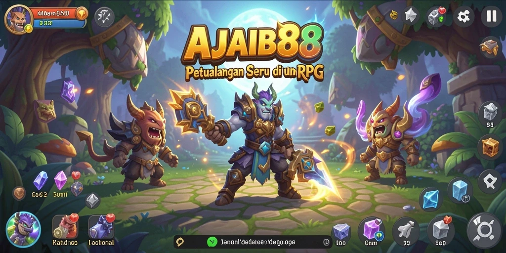 Tampilan gameplay RPG AJAIB88 yang menarik dan menantang.