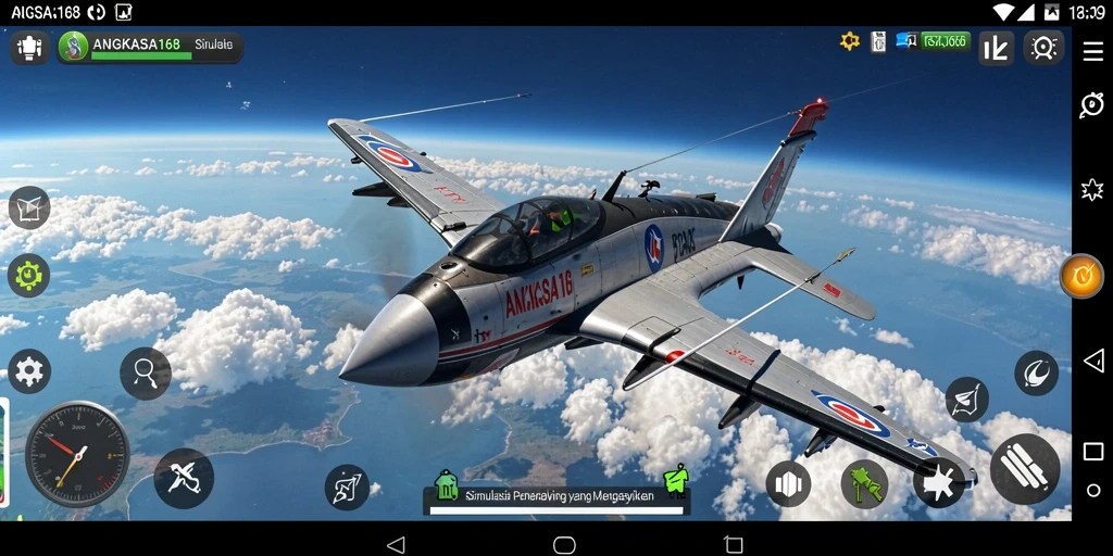 Tampilan gameplay ANGKASA168 yang mendebarkan dan mendetail.