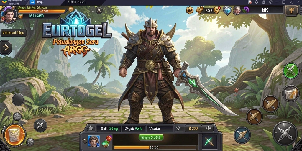 Tampilan grafis yang memukau dari gameplay <strong>EUROTOGEL</strong> saat pertarungan epik berlangsung.