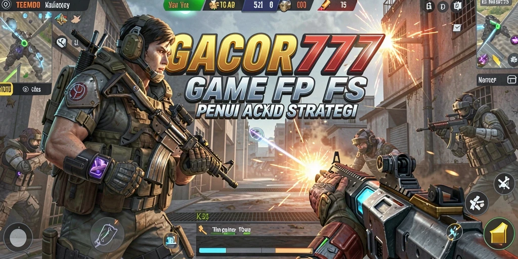 Screenshot GACOR777 menunjukkan aksi tembak-menembak yang seru dan mendebarkan.