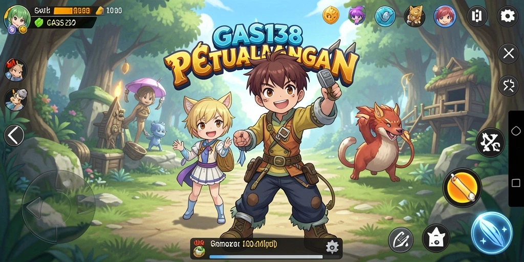 Screenshot utama GAS138 menampilkan aksi seru dari gameplay Anime.