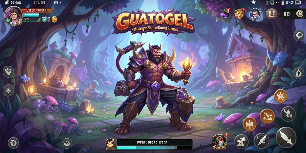Tampilan gameplay GUATOGEL dengan aksi petualangan seru.