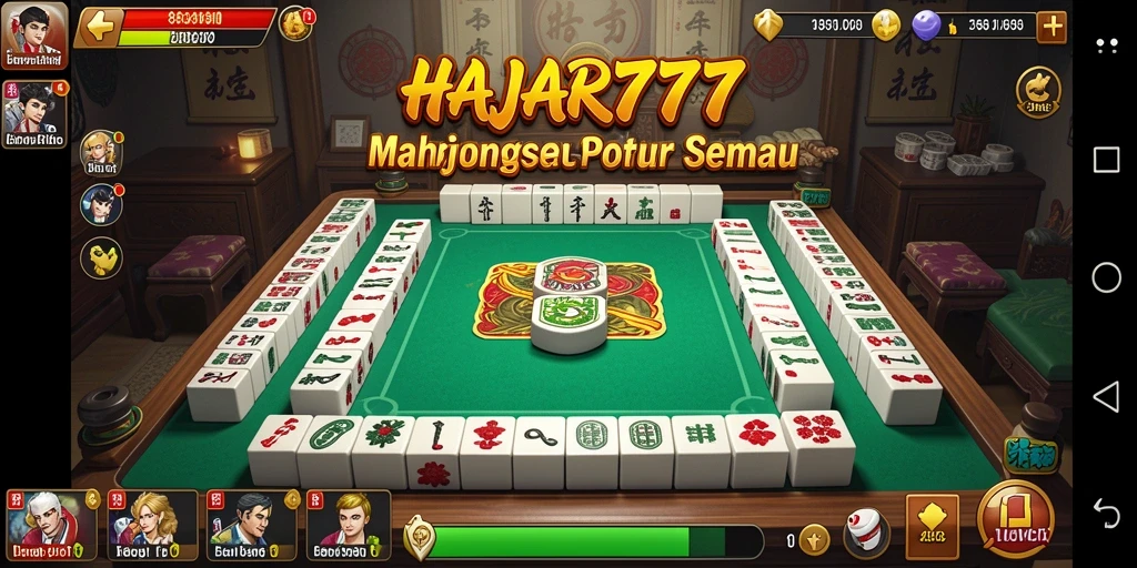 Tangkapan layar gameplay Mahjong di HAJAR777 yang mendebarkan.