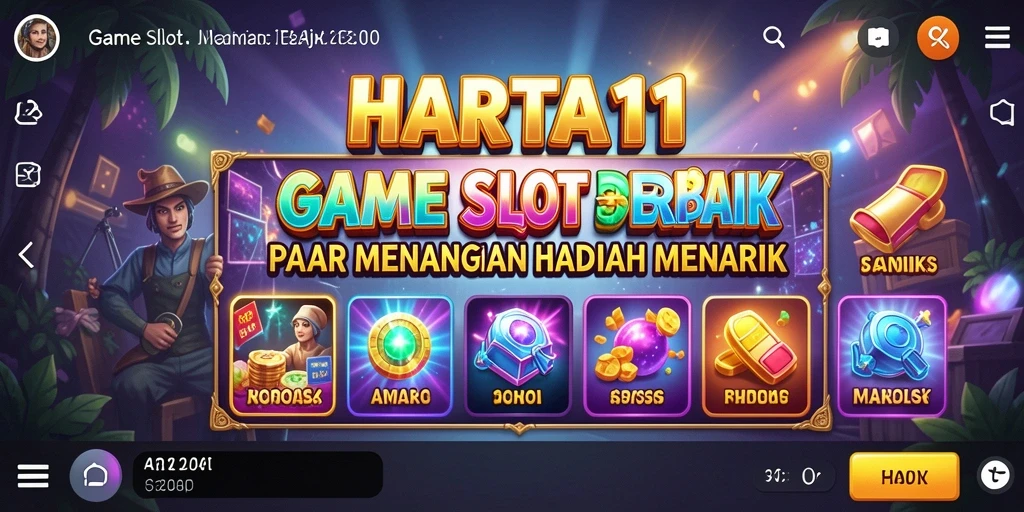 Tampilan bermain HARTA11 yang penuh warna dan menegangkan.
