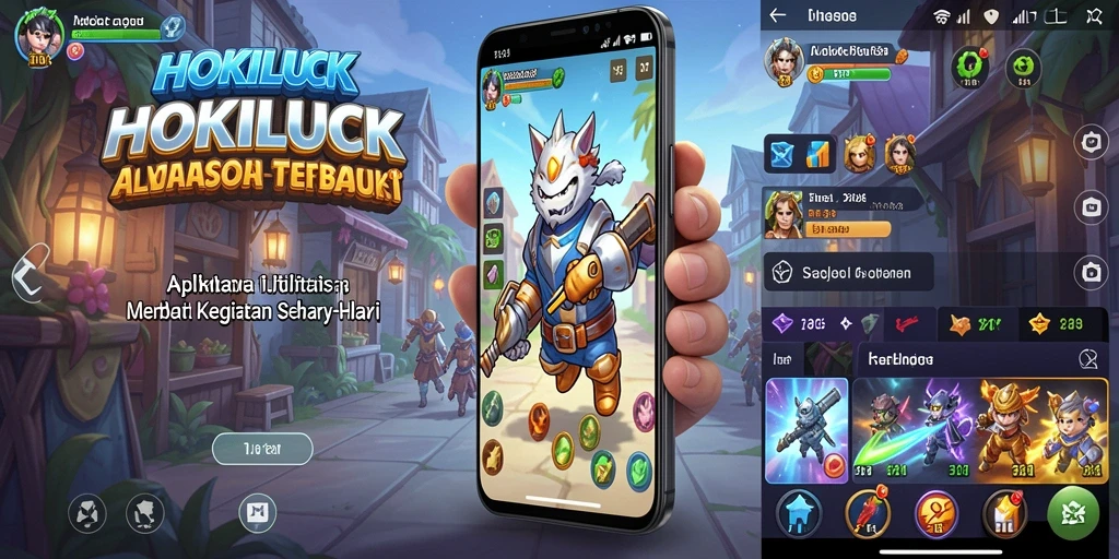 Screenshot utama HOKILUCK menampilkan antarmuka aplikasi yang intuitif dan informatif.