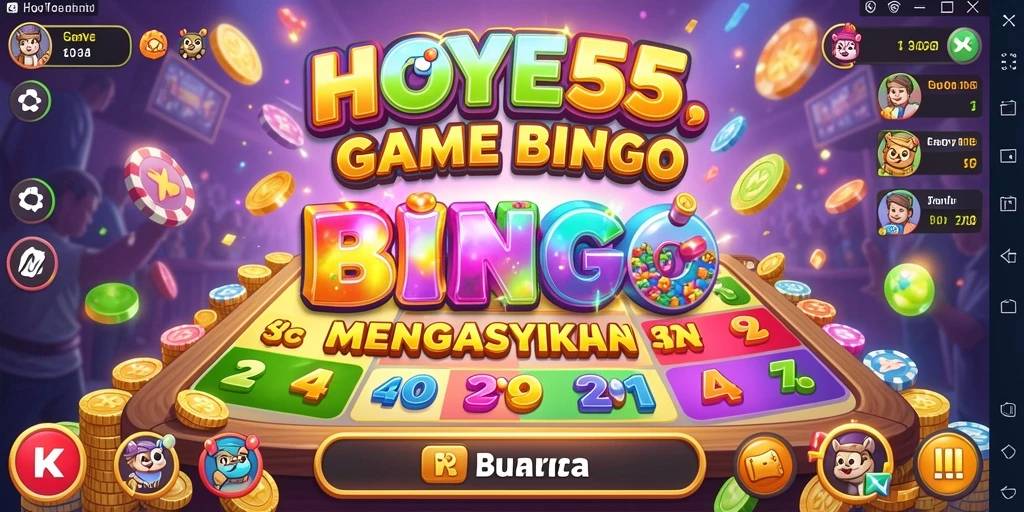 Screenshot gameplay HOYE55 menampilkan keseruan bermain Bingo.