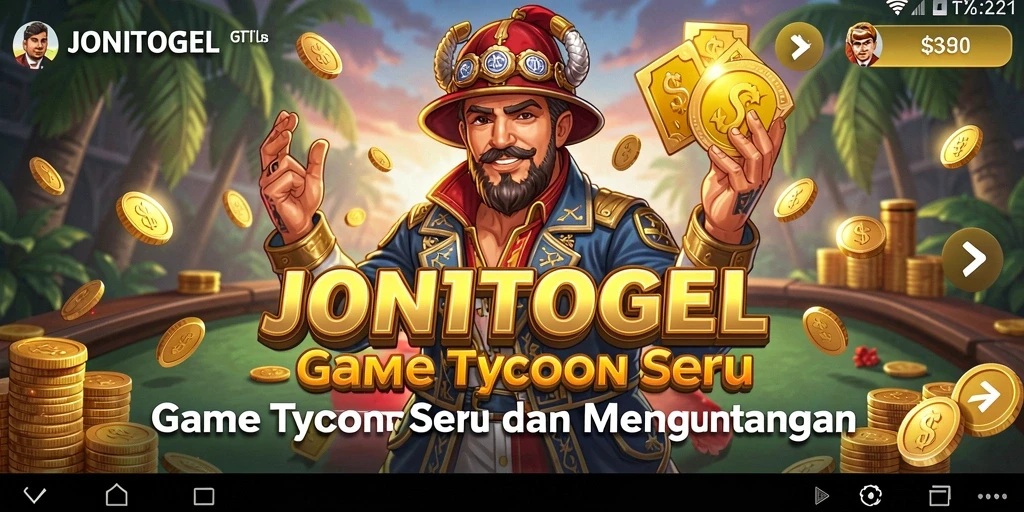 Screenshot utama JONITOGEL menampilkan gameplay seru Tycoon.