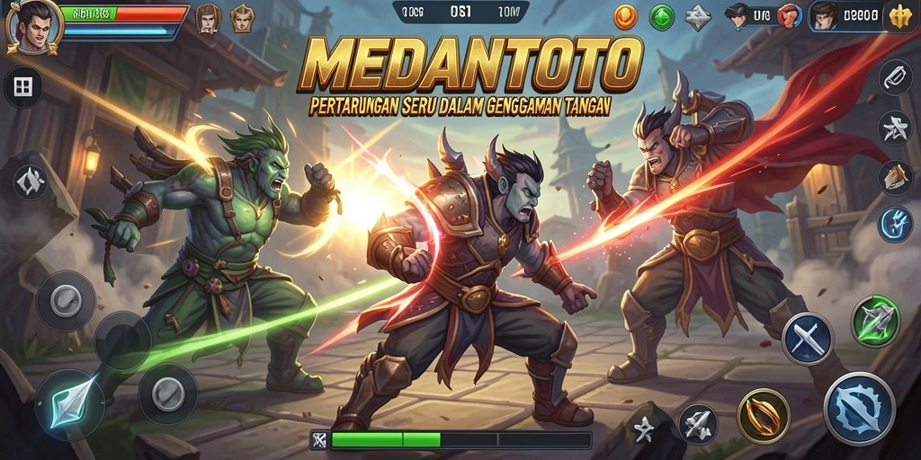 Tampilan gameplay seru dan mendebarkan di MEDANTOTO.