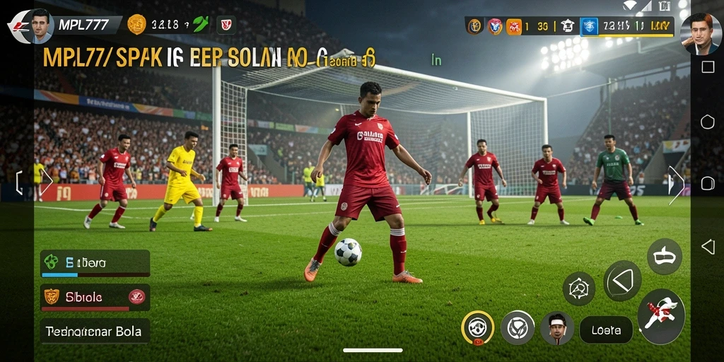 Tampilkan aksi seru dari gameplay sepak bola MPL777.