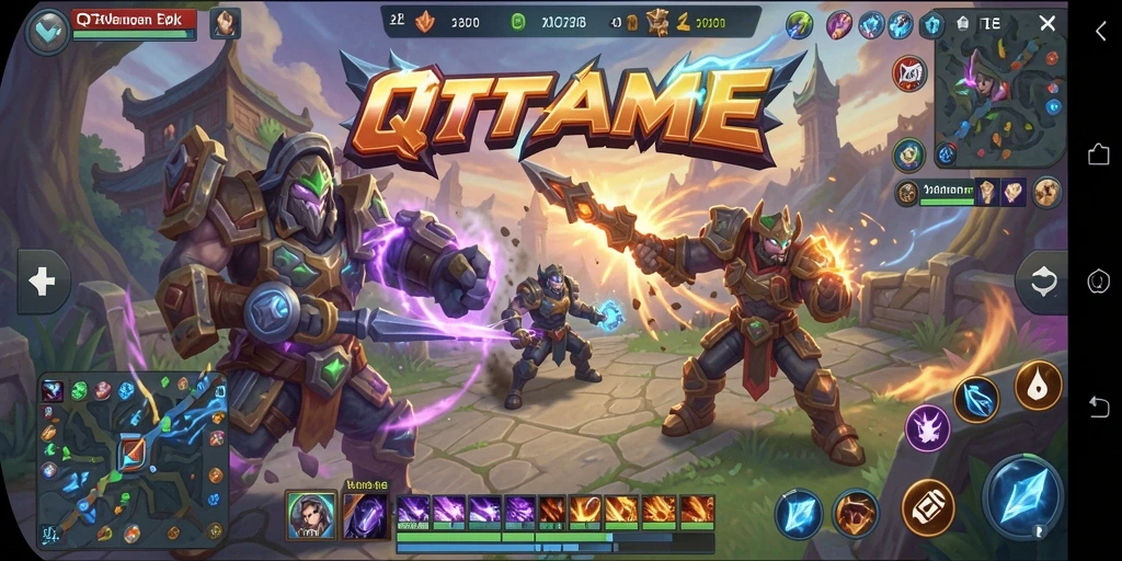 Tangkapan layar dari gameplay QTGAME yang seru dan mendebarkan.