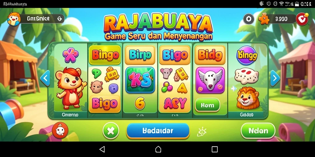 Tampilan gameplay RAJABUAYA yang seru dan interaktif.