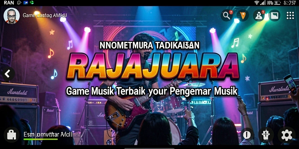 Tampilan gameplay RAJAJUARA yang penuh warna dan interaktif.