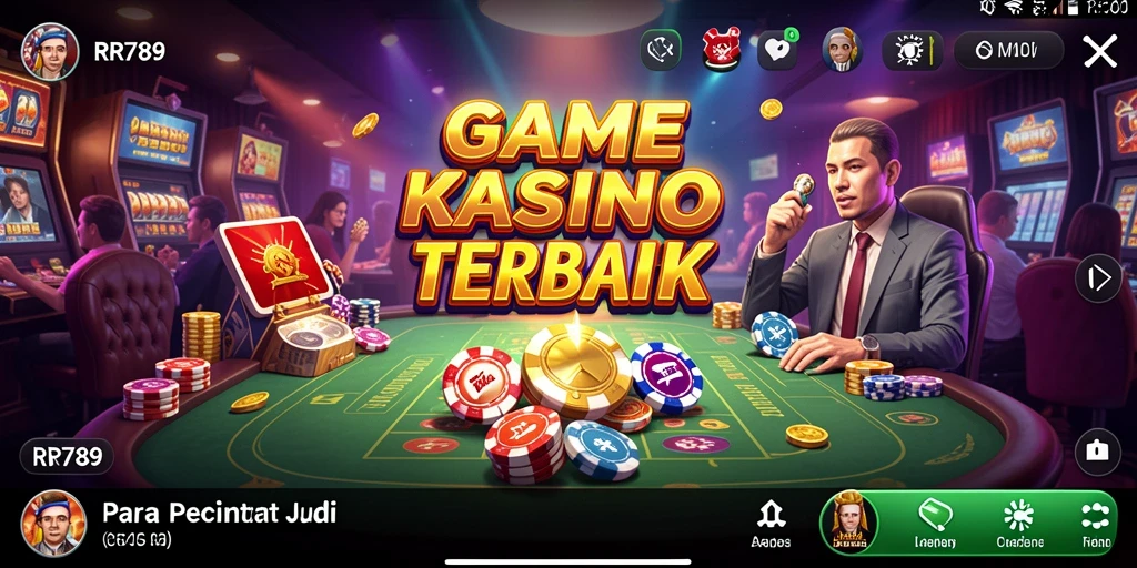 Tampilan screenshot utama RR789 yang menampilkan gameplay Kasino yang seru.