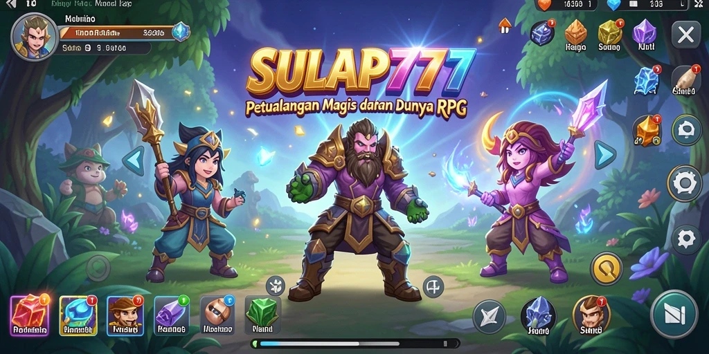 Menampilkan aksi pertarungan seru dan sihir di SULAP777.