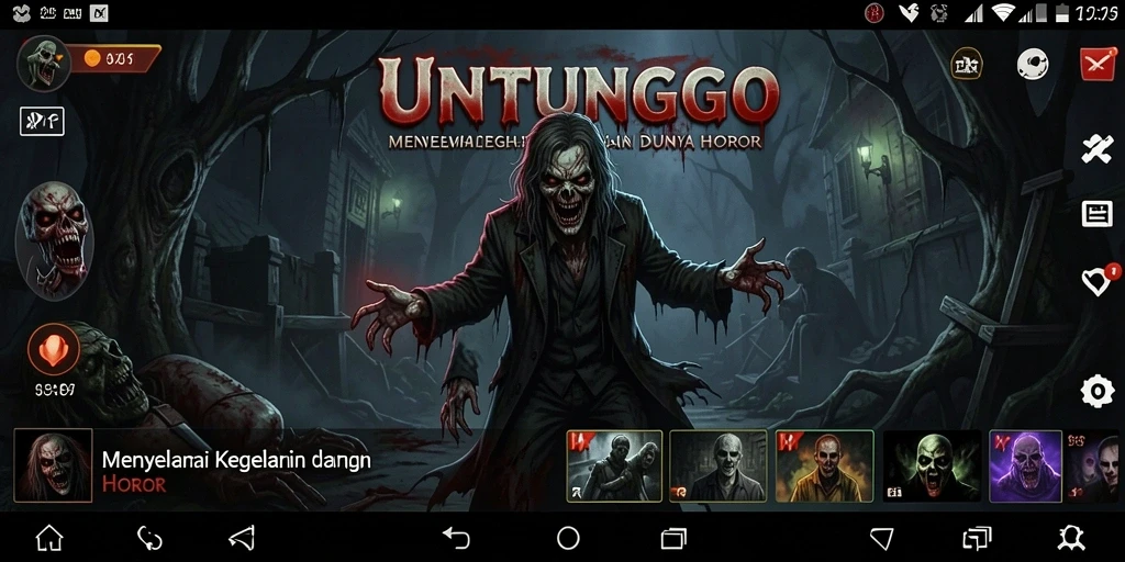 Screenshot menampilkan momen menegangkan dalam gameplay UNTUNGGO.