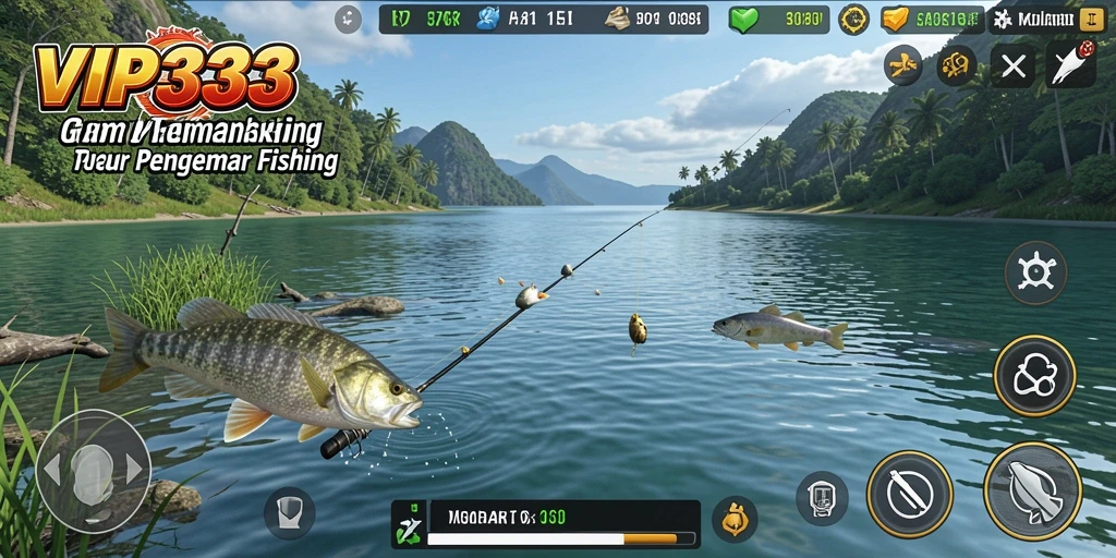 Tampilan gameplay memancing yang mengasyikkan di VIP333.